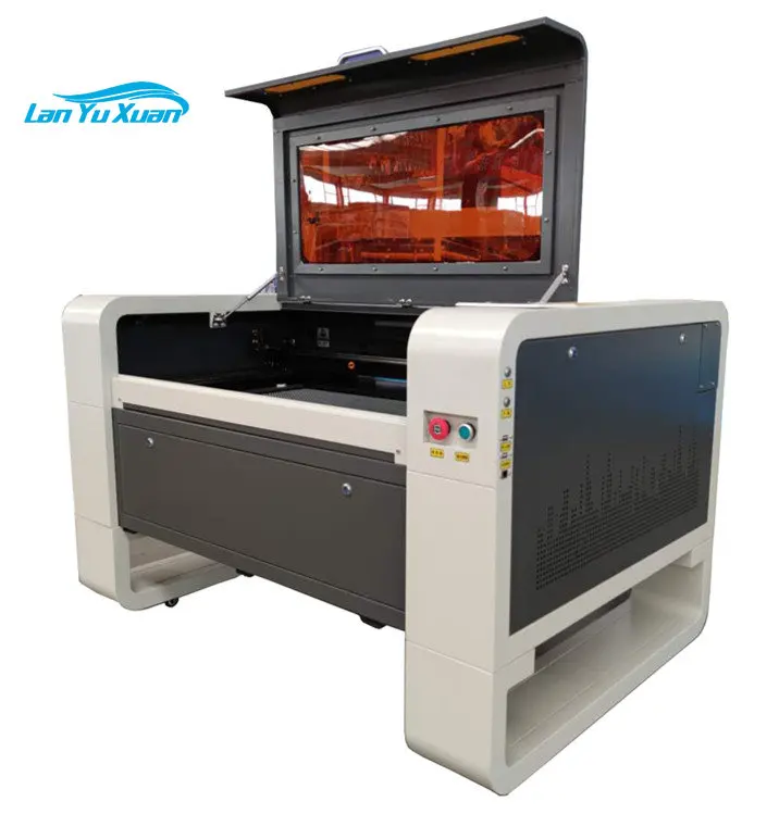 40W 50W 9060 RUIDA Glass Ething Laser Engraver and 3d Photo Crystal Co2 Laser Engraving Printer for Metal and Nonmetal