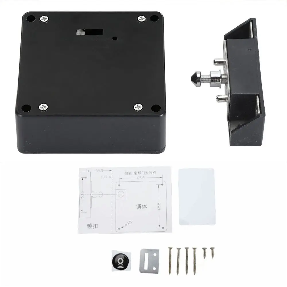 Safety Digital Keypad Drawer Lock ABS Invisible Electronic Cabinet Lock Smart Cabinet Lock Pantry