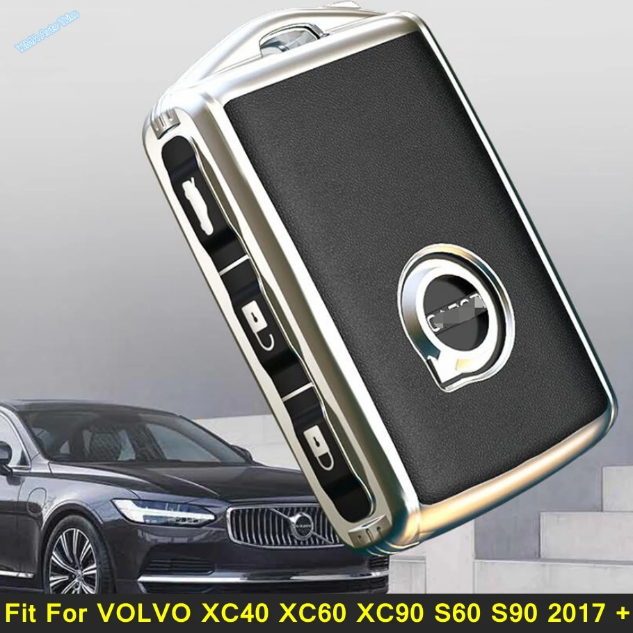 

Electroplate TPU Car Remote Key Case Cover Holder Protect Shell Fit For VOLVO XC40 XC60 XC90 S60 S90 2017 - 2022 Accessories