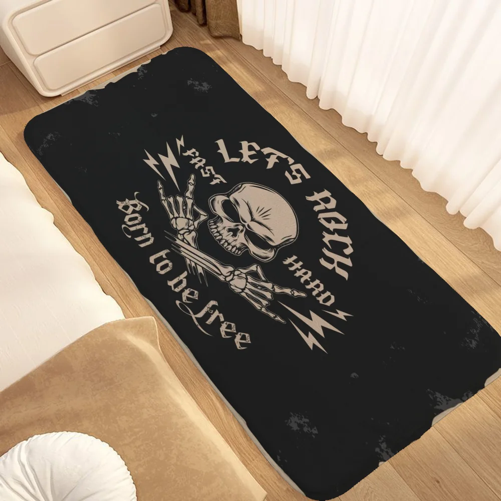 Vintage Punk Carpet for Kitchen Rug Mat Floor Mats Things to the Room Decoration Items Custom Outdoor Doormat Entrance Door Home