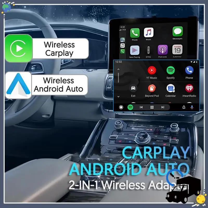 

Lasting Support Wifi6 New Adapter Carplay Android Auto Box Dongle For Wired To Wireless Suitable For Most Car USB-A Plug&Play
