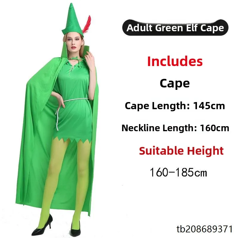 زي أميرة الجني الأخضر للهالوين، عباءة ساحرة، زي مهرجان الكريسماس، أداء مسرحي، زي تقليدي عرقي للنساء