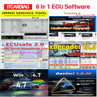 2025 HOT look IMMO SERVICE TOOL V1.2 ToyoleX 4 ECUsafe 2.0 XDecoder 10.3 WinoLS 4.7 Davincis 1.0.28 combination repair software