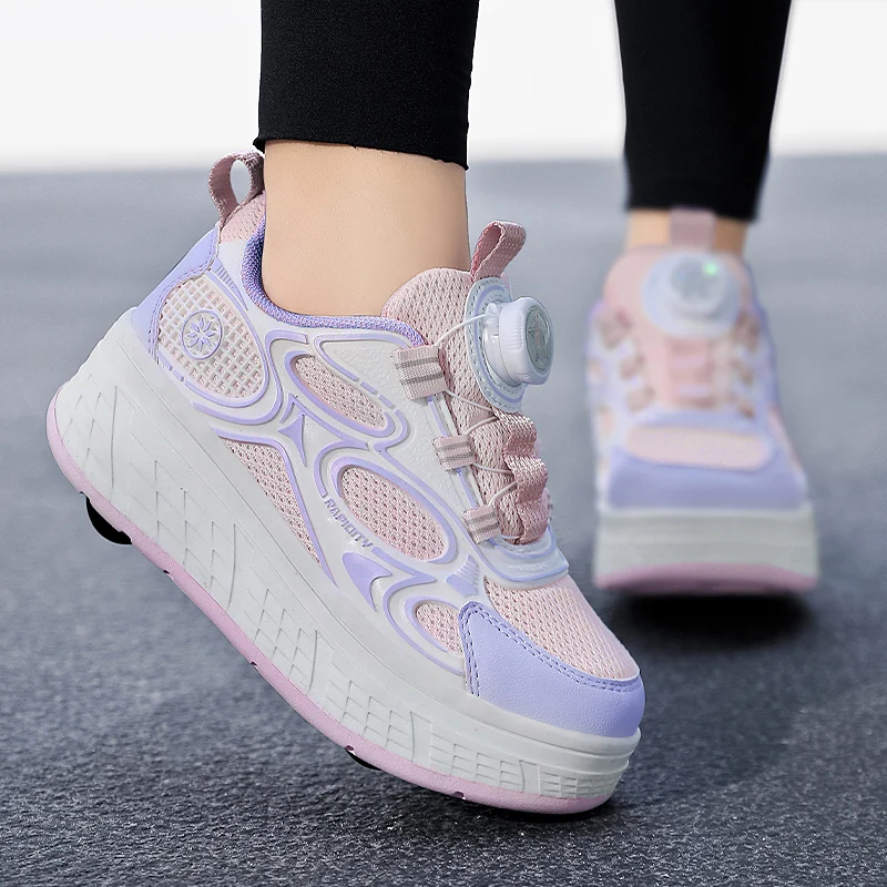 Patines voladores para mujer: 4 ruedas retráctiles, ¡Paseo elegante cada vez!