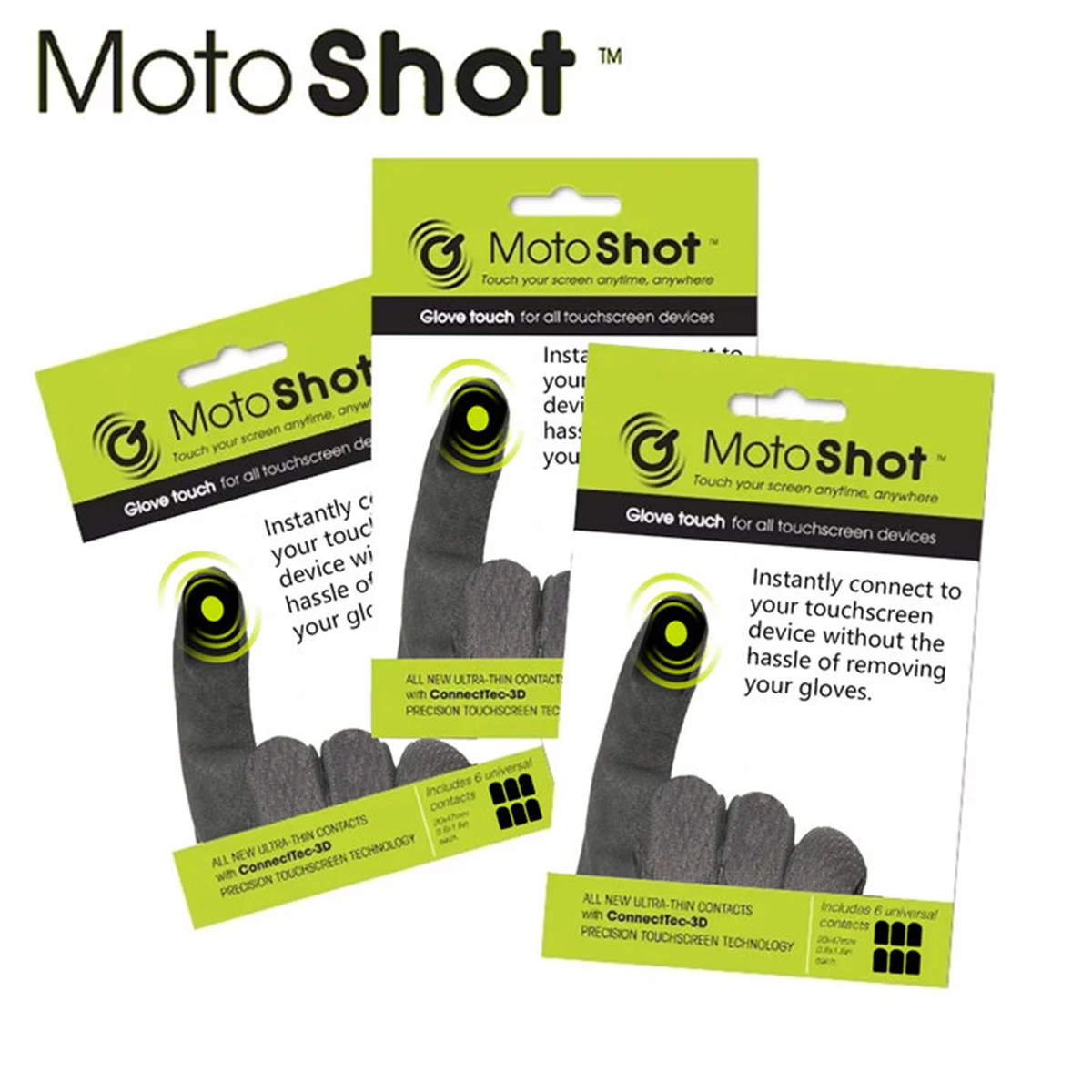 Motoshot Conductive Touch Screen Stickers for Gloves 1Pack