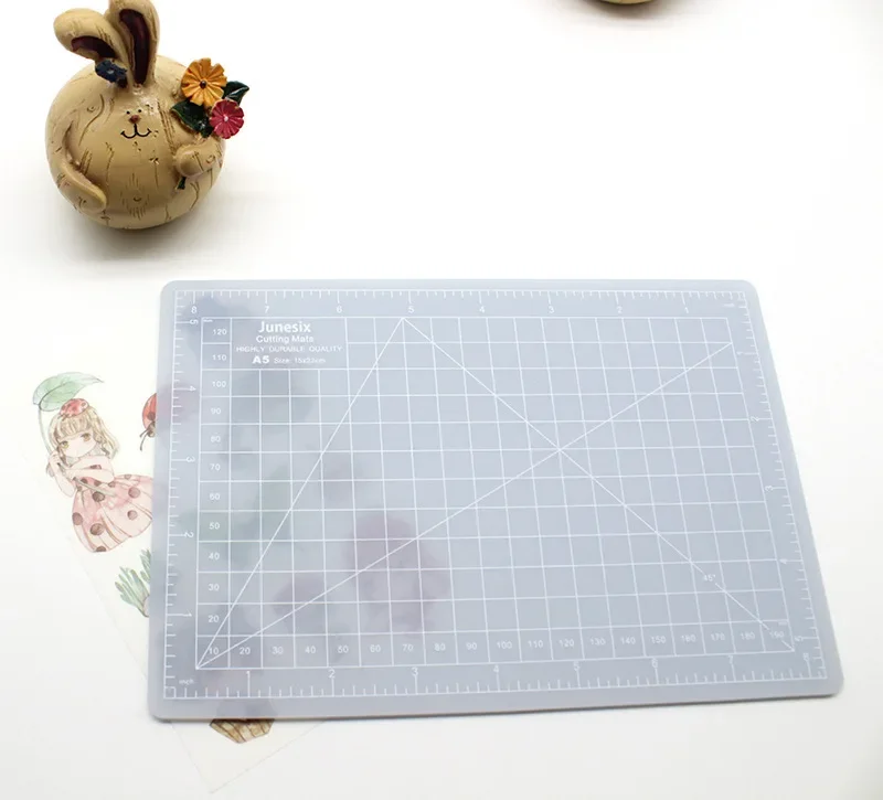 New Multi-size Translucent Art Manual Double-sided Tool Self-healing Cutting Board Pvc Mat Patchwork Rubber Cutting Mat Carving