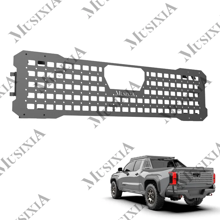 

MusixiA Pickup Accessories Black Steel or Aluminum Alloy Tailgate Expansion Panel for Toyota Tacoma 2005-2024 Rear Panel Rack