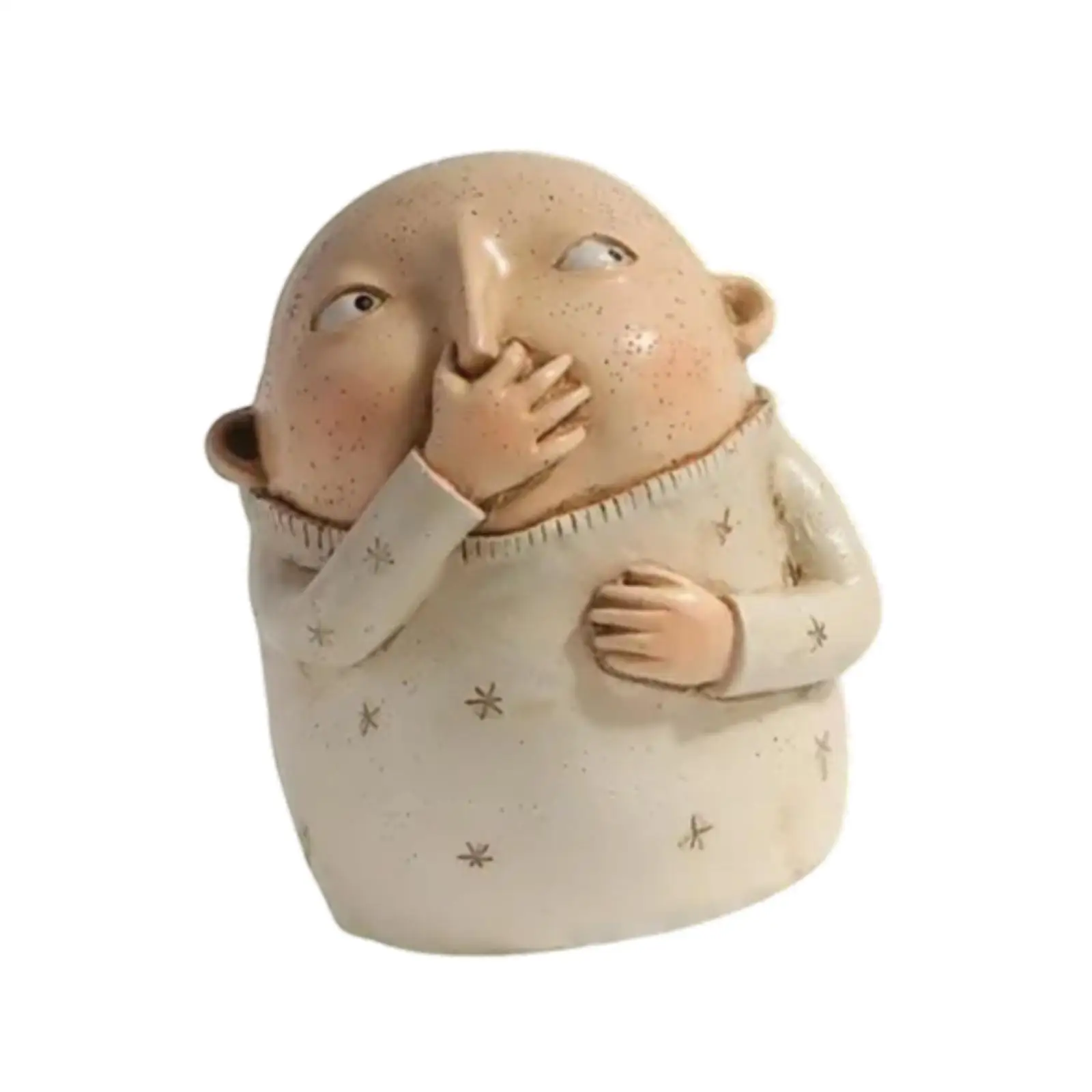 Nose Holding Bathroom Figurine Kitschy Figurine Interesting Gift Restroom Decoration Home Furnishing Funny Bathroom Decor