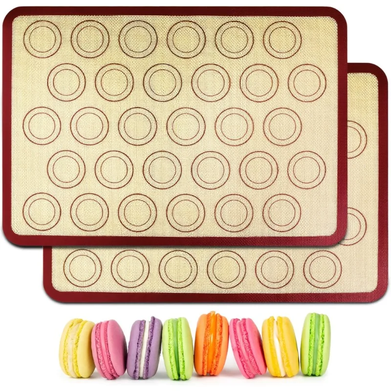 1PC Silicone Baking Mat Reusable Non-stick Heat-resistant Baking Pan Liner Baking Tool for Biscuits Macarons Pastries