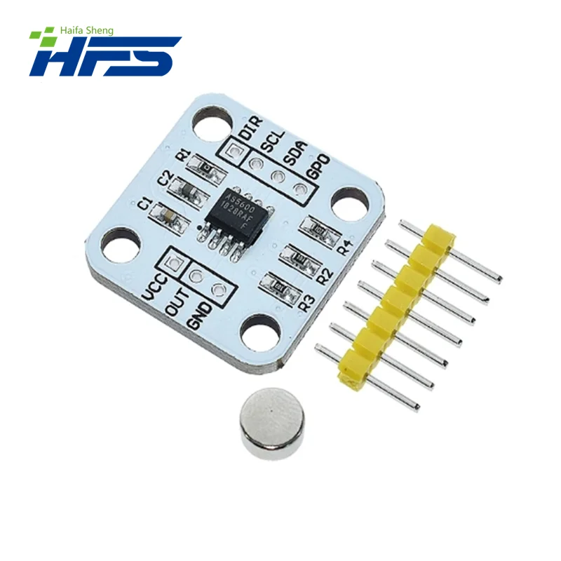 AS5600 Codificador Magnético, Indução Ângulo Medição Sensor, Módulo 12Bit, Alta Precisão, Oficial