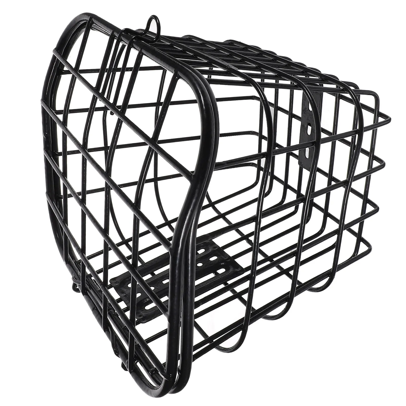 

Detachable Front Bike Basket Iron Storage Rack for Electric Bikes Thickened Stable Safe Long Life Outdoor Books Food Holder