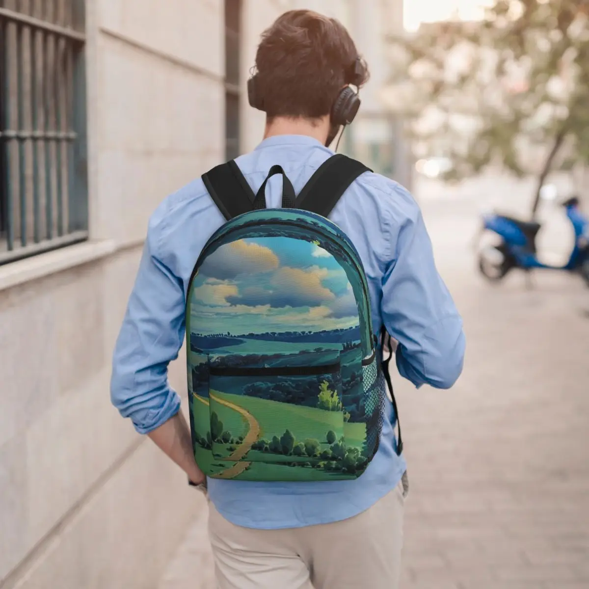 Laputa Castle In The Sky Student Backpack School Bag Hiking Travel Daypack for Boys Girls Bookbag Shoulder Bags