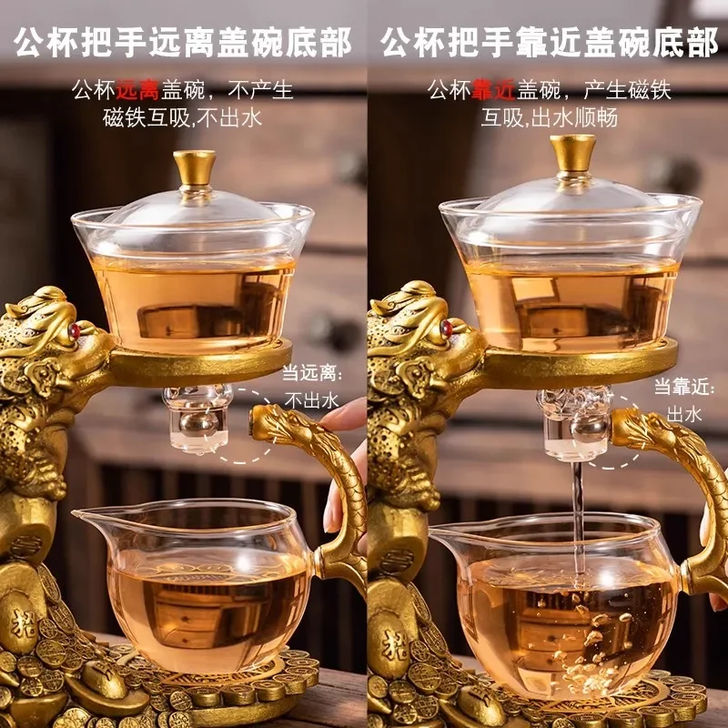 Creative  Glass Teapot Drinking Heat-resistant Glass Teapot Infuser Tea Turkish Drip Pot Base For Tea Coffee Maker