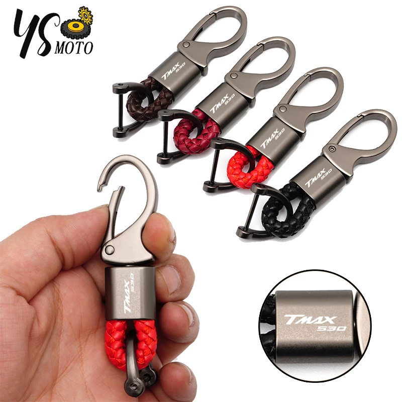 For YAMAHA T-MAX TMAX 530 SX DX TMAX530 2017-2021 Motorcycle High Quality Accessories Braided Rope Keyring Metal Keychain