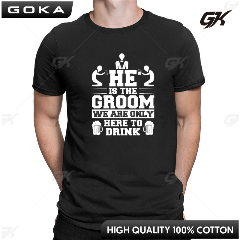 

Fun Bachelor Party I'm The Groom Spanish Quote Drunk Humor T Shirts Streetwear Short Sleeve Birthday Gifts Summer Style T-shirt