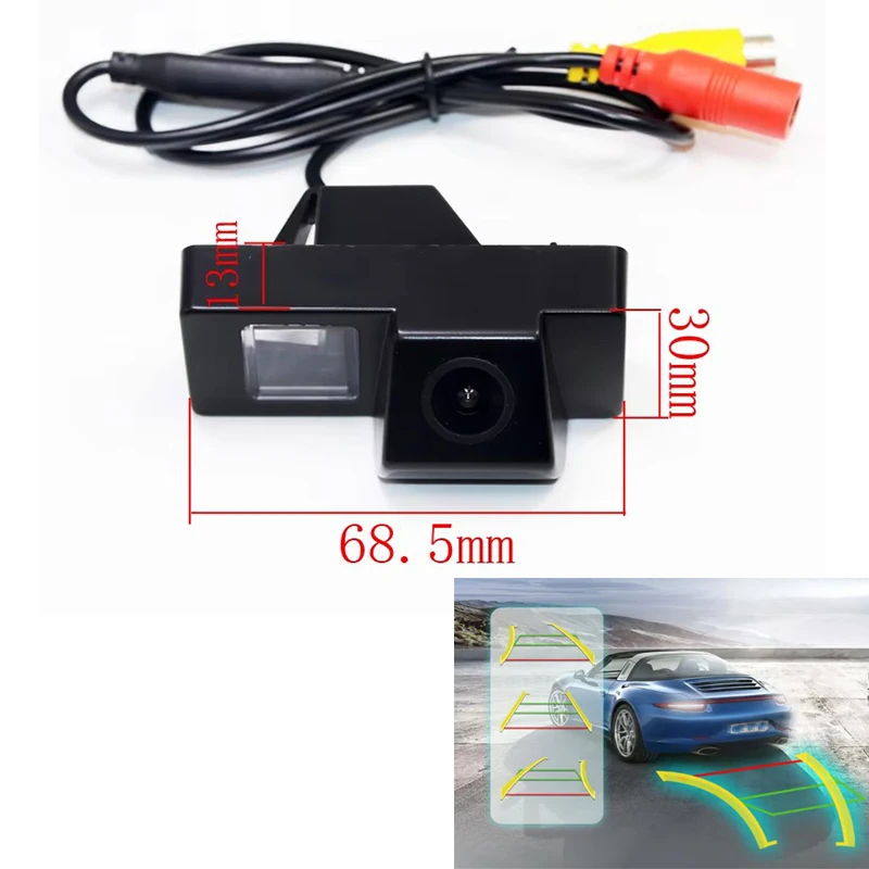For Toyota Reiz Mark X MarkX Land Cruiser 100 200 Prado SUV Dynamic Trajectory Tracks Night Vision Car Rear View Parking Camera