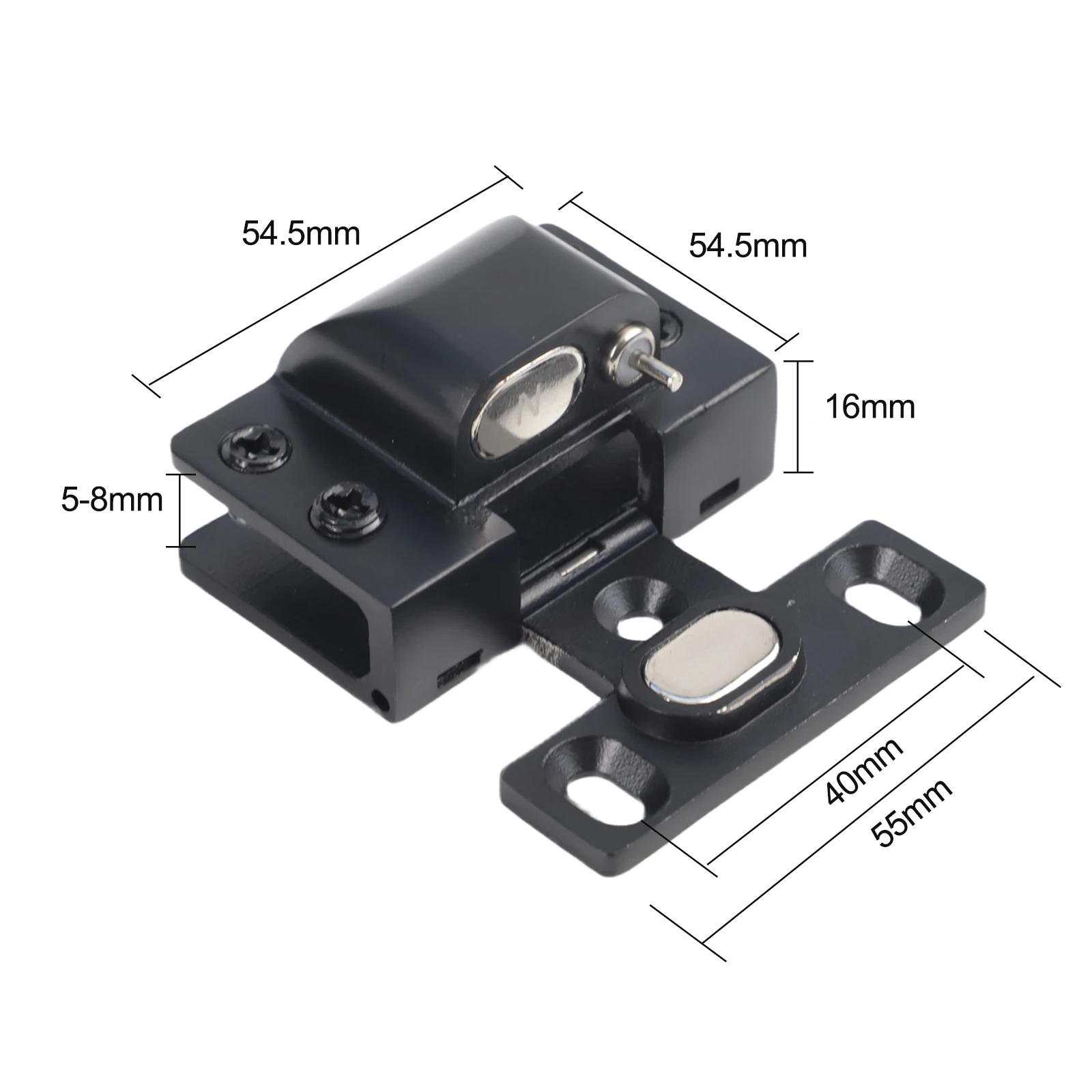 1 Pair Hydraulic Glass Door Hinge U Shaped Clip No Drilling Stainless Steel Buffer For 5-8mm for frameless Shower Cabinet