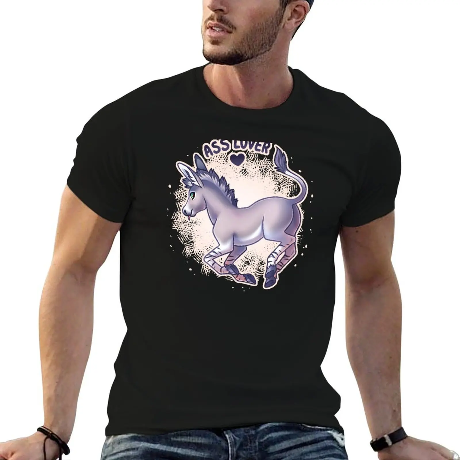 DONKEY LOVER - African wild ass T-Shirt All Weather Casual Short Sleeve