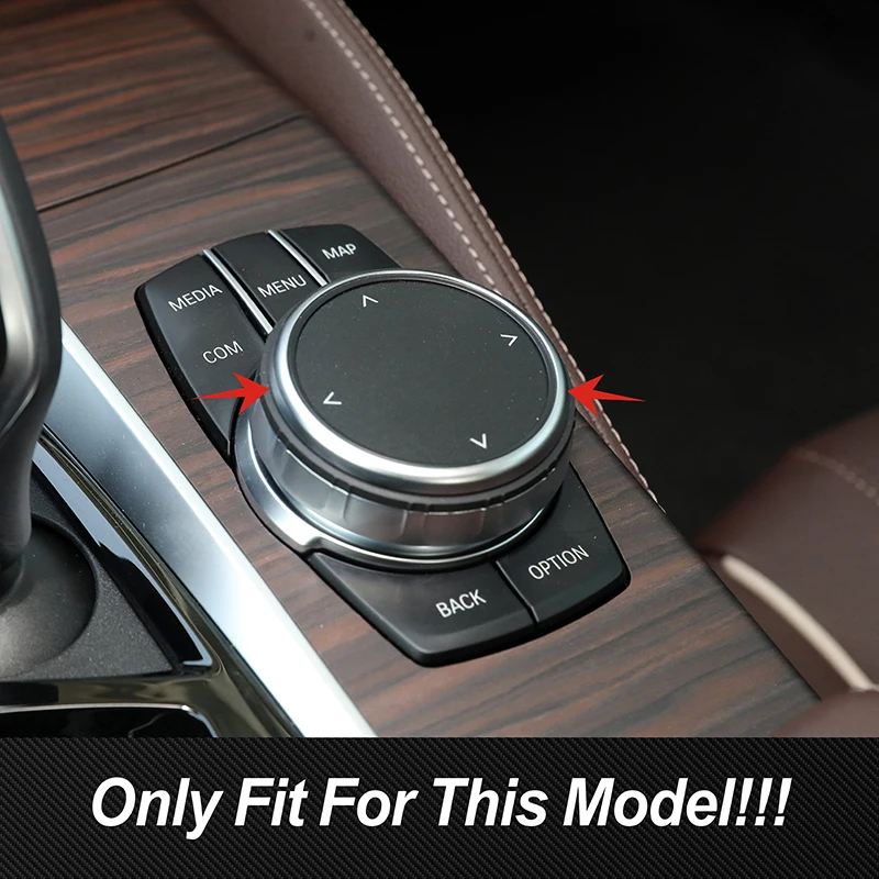 Car Gear Shift Multimedia Driver Knob Frame Circle Trim Sticker For BMW 1 2 3 4 5 6 7 Series X3 G01 X4 G02 Interior Accessories