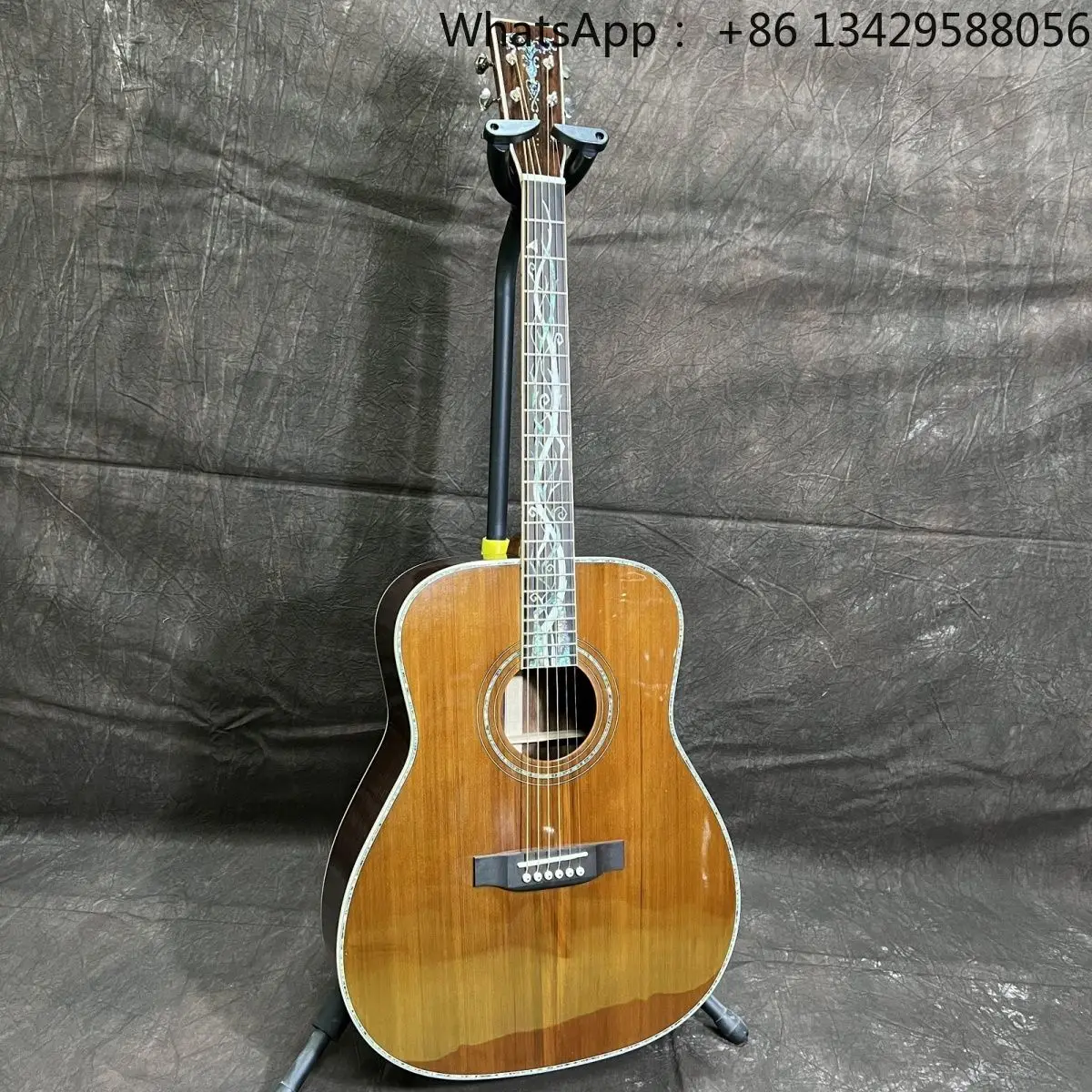 High-end Custom Handmade Performance-Grade 41-inch Acoustic Guitar All Solid Top Back/Sides Cedar Santos Rosewood 6 Strings Matt