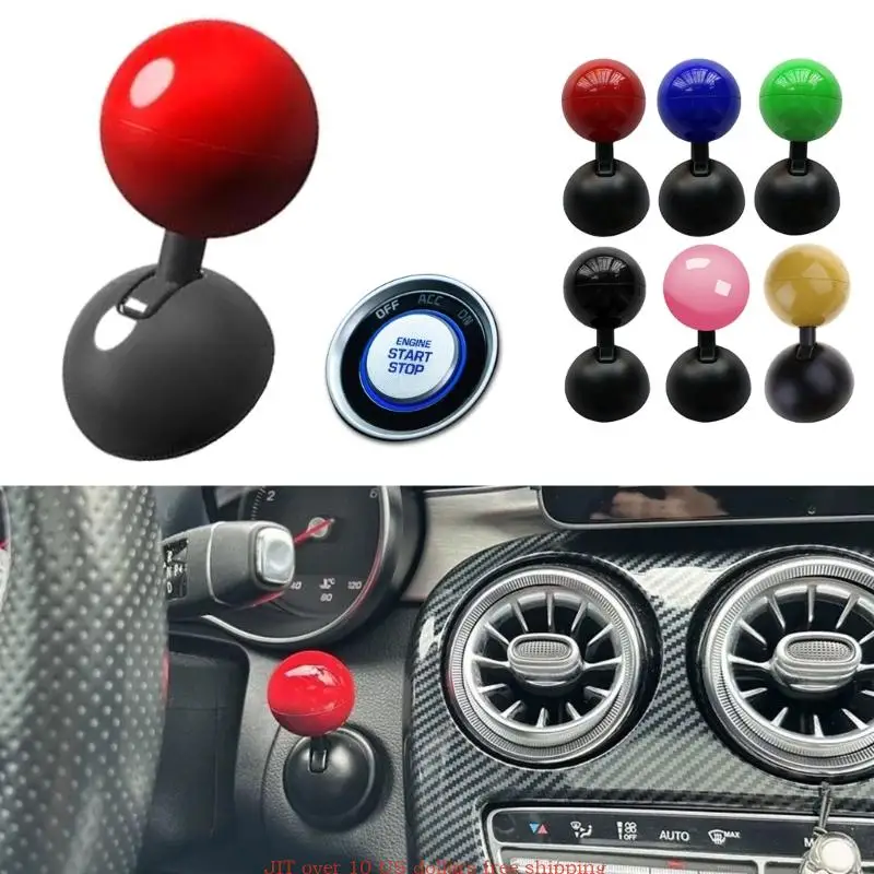 Car Engine Stop Decoration Car Interior Accessories Push to Button Cover Starter Lever Pull Down Rod