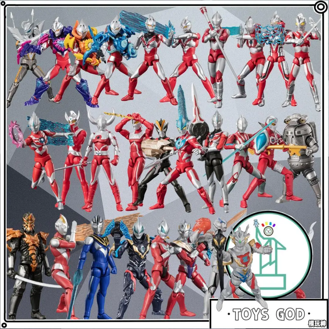 

Ultraman Super Movable α Vol.7-10 Complete Set - Ginga Jugglus Blaizer Gaia Shodai Ribut Arc Seven