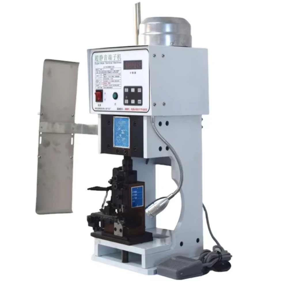 Ultra quiet automatic terminal crimping and riveting machine cable manufacturing equipment