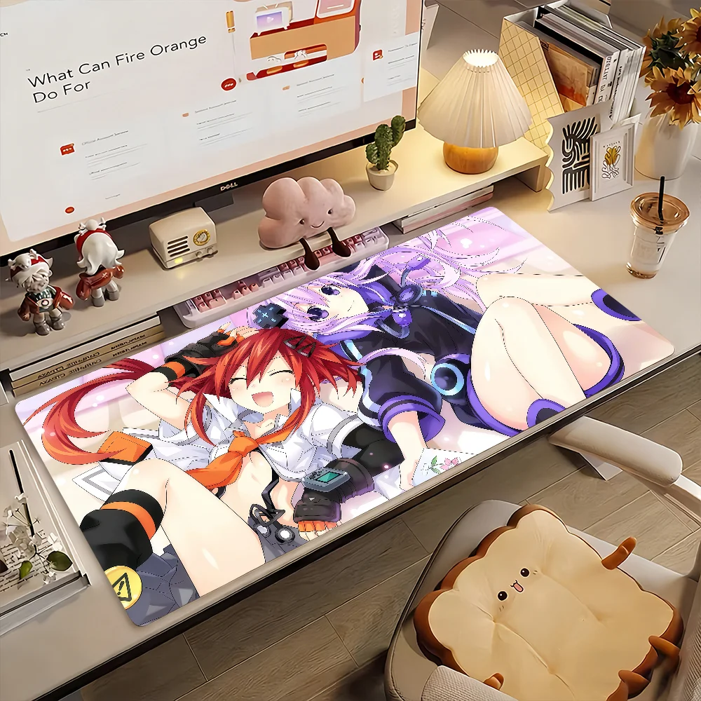 Game H-Hyperdimension N-Neptunia Mouse Pad Anti Slip Rubber Edge Locked Thickened Laptop Gaming Desk Mat view 5