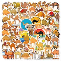 10/60PCS Camel Cartoon Stickers Animals in the Desert Graffiti Cute Animal Meme DIY Decoration Laptop Guitar Car Bike Decals Toy