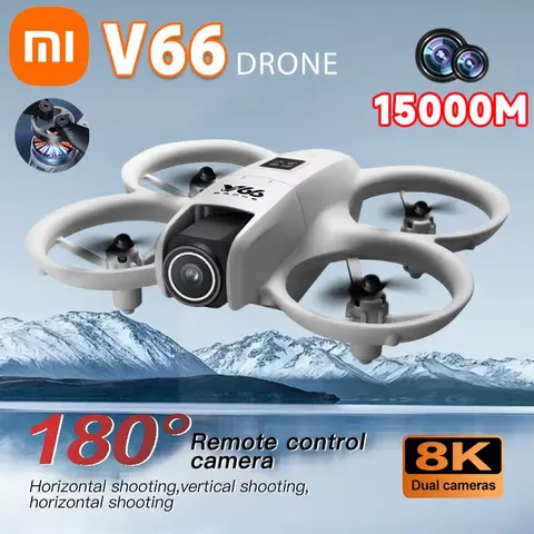 Xiaomi V66 미니 드론 8K 직업 HD 광각 카메라 WiFi FPV RC Dron 높이 헬리콥터 Foldable Quadcopter Kids Toys 유지
