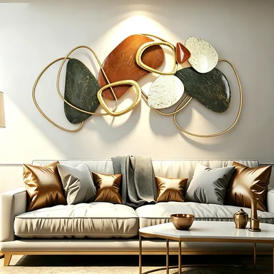 High Quality Metal Wall Art Manufacturer Creative Irregular Wall Art Home Decor Luxury New Arrivals Big Size