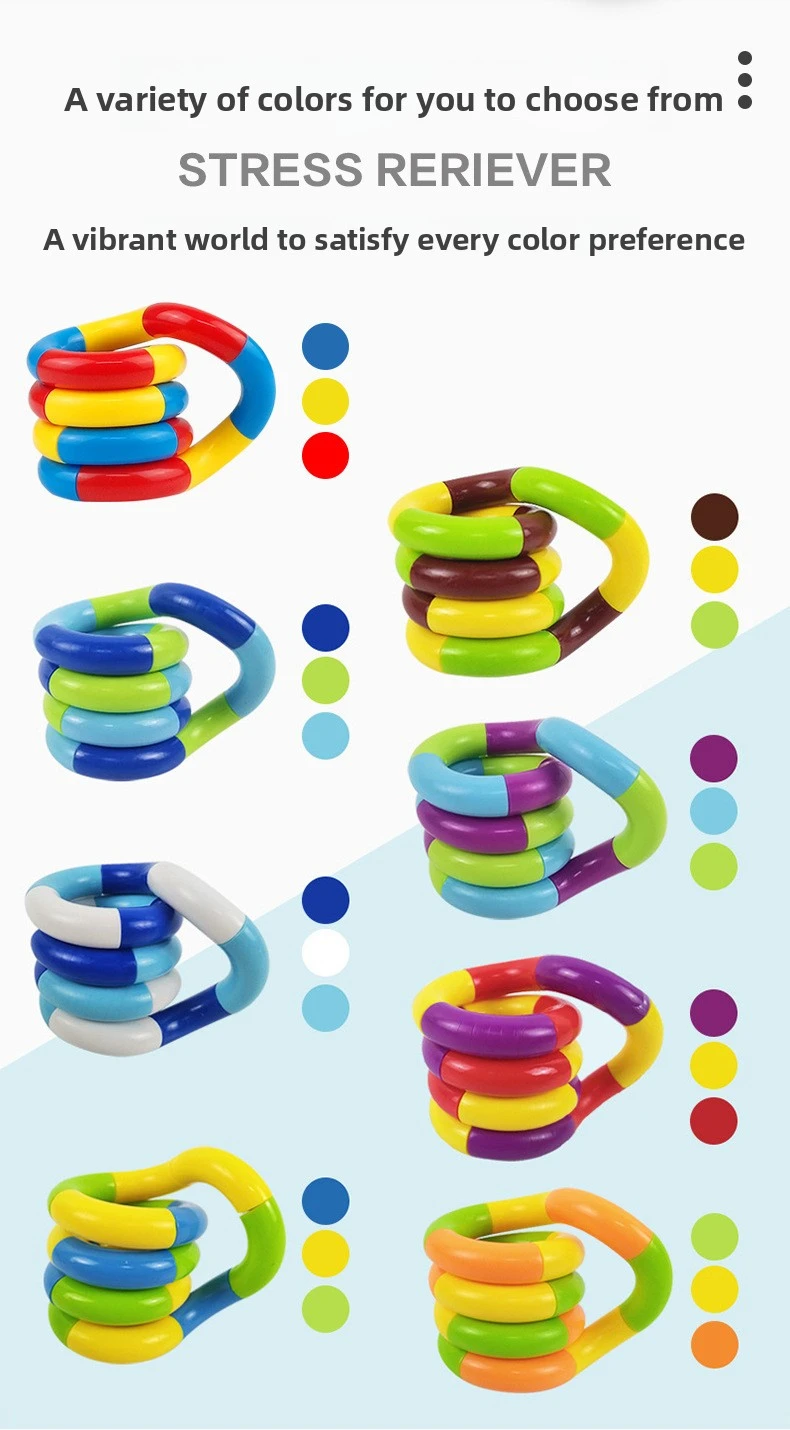 1 Stück Kristall-Verformbares Seil Stressabbauendes Spielzeug Spaßiges und Lehrreiches Verformungsseil Knoten Anti-Stress-Spielzeug – Detail 4