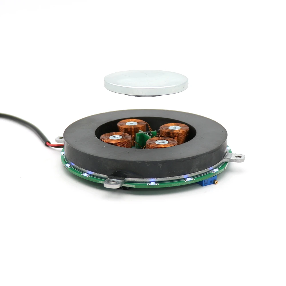 DIY Magnetic Levitation Module Platform With 4 LED Lights can Load-bearing 500g