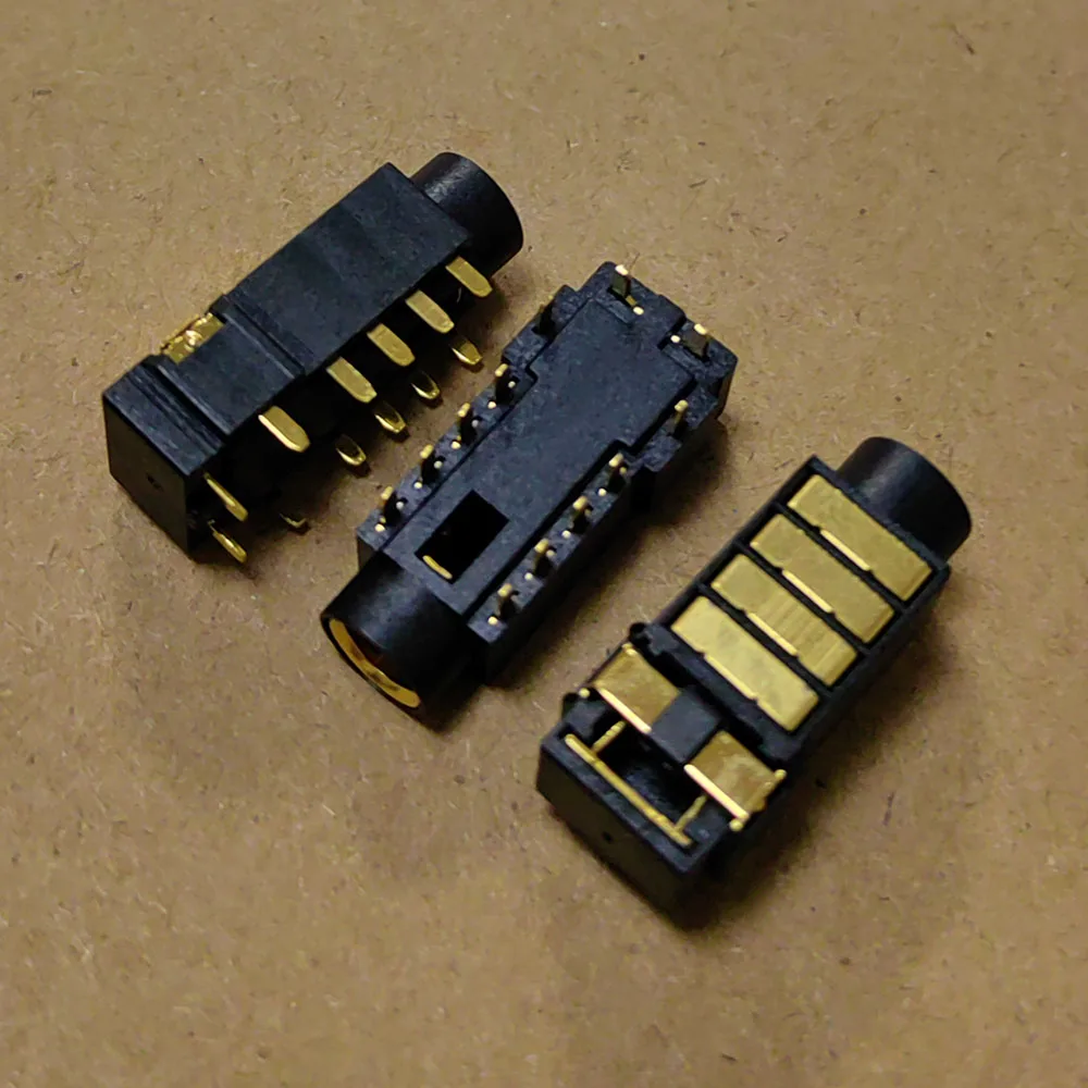 金メッキヘッドフォン電源ソケットピン、ソニープレーヤー4.4バランスジャック用オーディオ、PJ-4.5、4.5mm、5セクション、2個