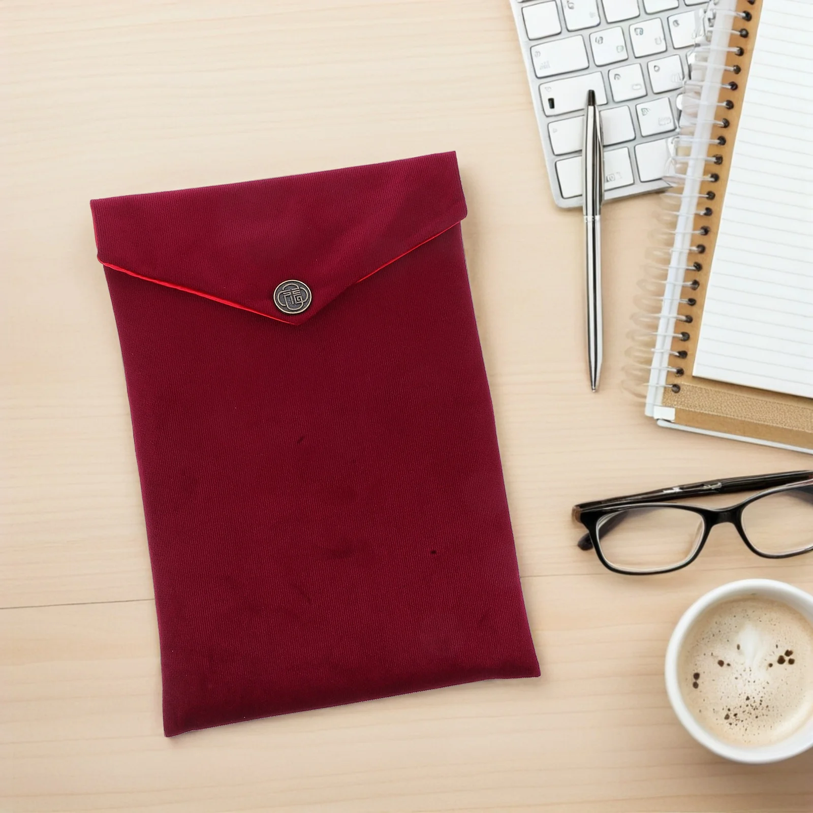 Bible Cover Storage Bag Corduroy Book Carrying Case Stationery Pencil Pen Holder Document Holder for Office School Travel