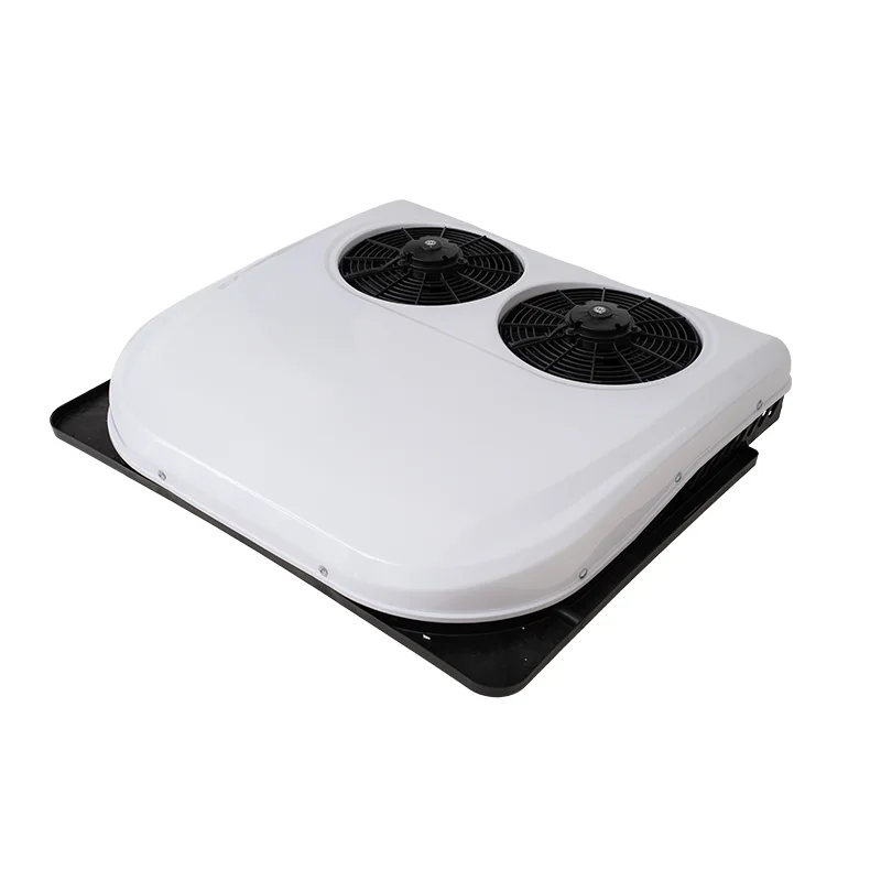 نظام تكييف هواء الشاحنة 12 فولت/24 فولت مع ضاغط مروحة مزدوج لتكييف هواء الشاحنة الكبيرة، RV، الشاحنة، #3