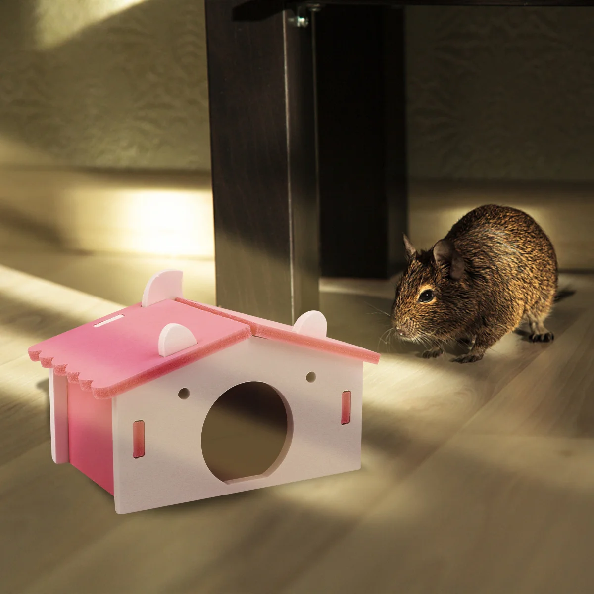 

1Pcs Hamster Nest Bed for Small Pets Natural Non-Toxic Habitat Hideout Easy Clean Resistant Wear Dirt Cozy Sleeping Place Animal