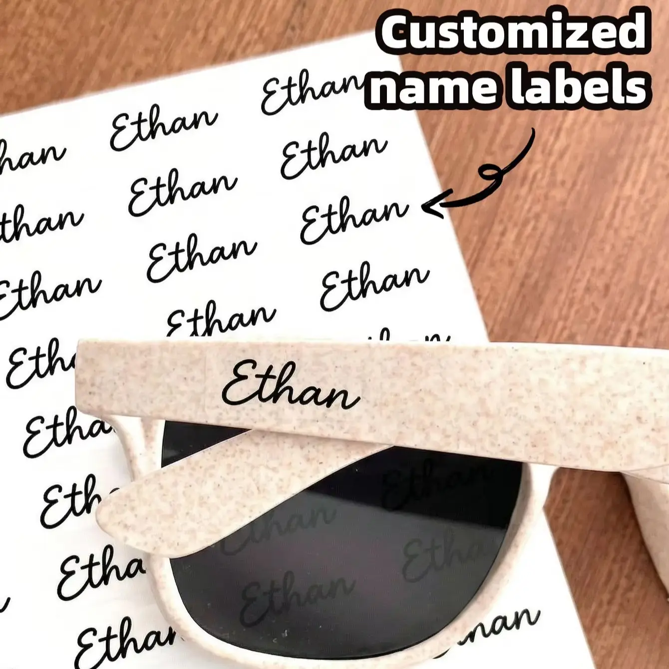 1-180PCS Custom Name Labels Waterproof for Gifts, Storage, Bottles, Laptops, Journals, Party Favors, School & Home Organization