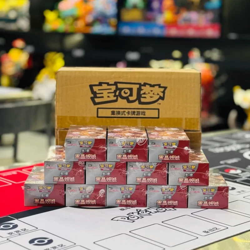 Carta di scambio originale Pokémon Ptcg Esclusiva fiamme di ossidiana scarlatte e viola semplificate 13. Pacchetto supplemento Carte a sorpresa felici