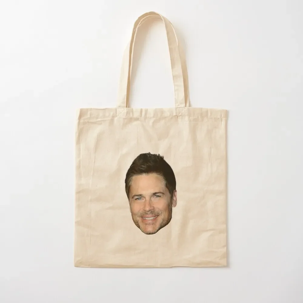 

Rob Lowe head Tote Bag shopping bags foldable shopper bag women canvas shoping bag reusable shopping bags