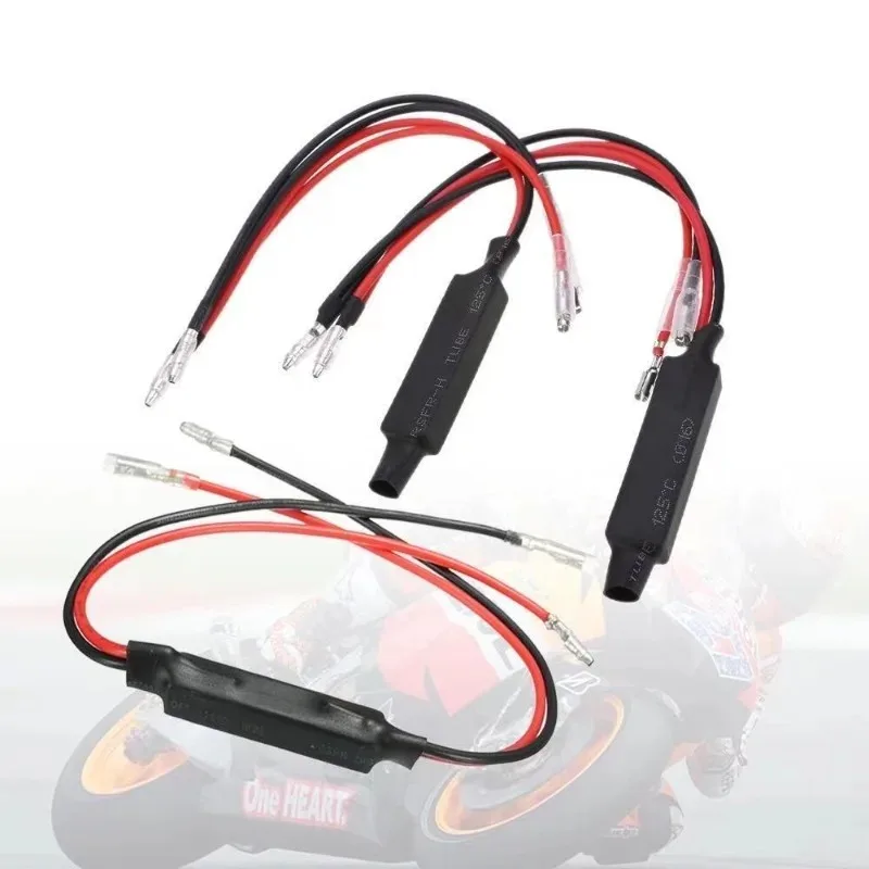 2/4pcs 12V Universal Motorcycle Flasher LED Turn Signal Indicator Resistor Adapter Solution Does Not Flash or Fast Flash