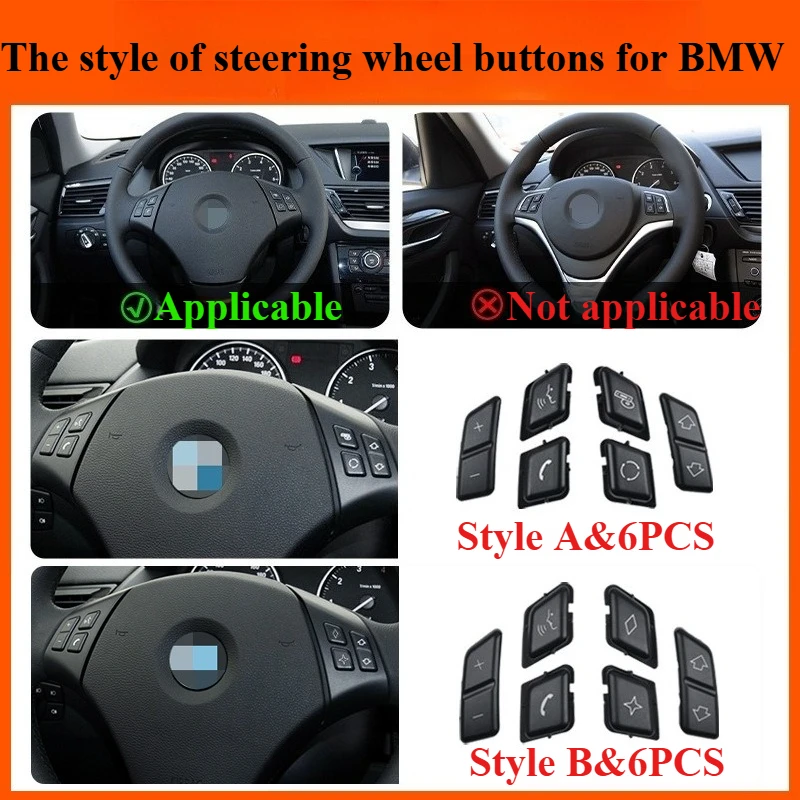

For BMW E90 E92 3 Series X1 E84 320325 Multi-Function Steering Wheel Button Switch Control Keys Interior Replacement Accessories