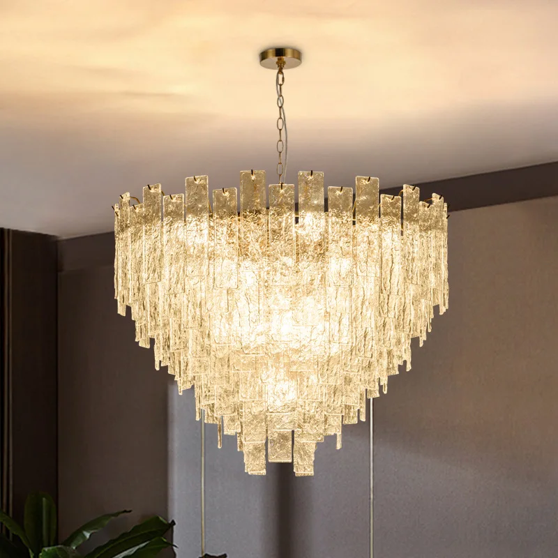 

2025 Loft K9 Led Crystal Chandelier Candles Chandelier Gold Ceiling Lamp Living Room Decoration For Bedroom Lights modern