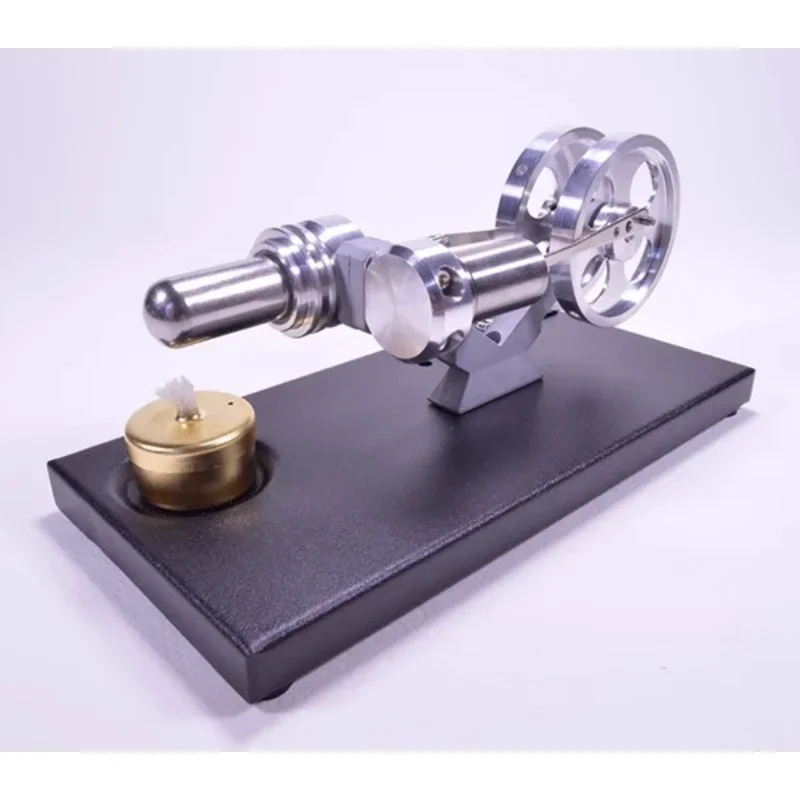 Single Cylinder Stirling Engine Model Kit Metal External Combustion Engine Experiment Toy