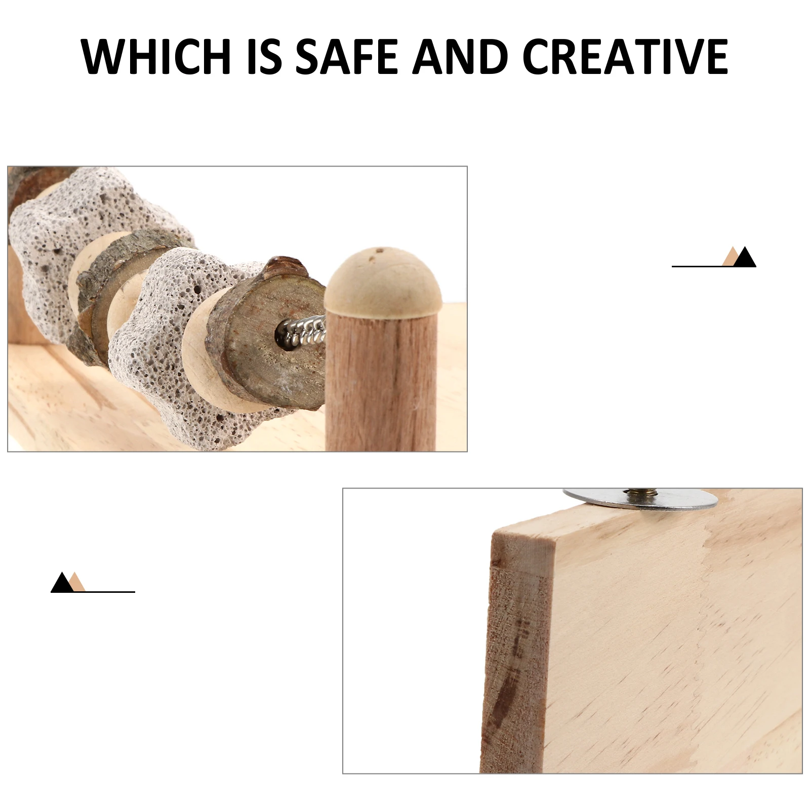 

Wooden Hamster Jumping Platform Toys Teeth Grinding Playthings Rabbit Guinea Pigs Chinchilla Squirrel Rabbits Parrot Gerbil Safe