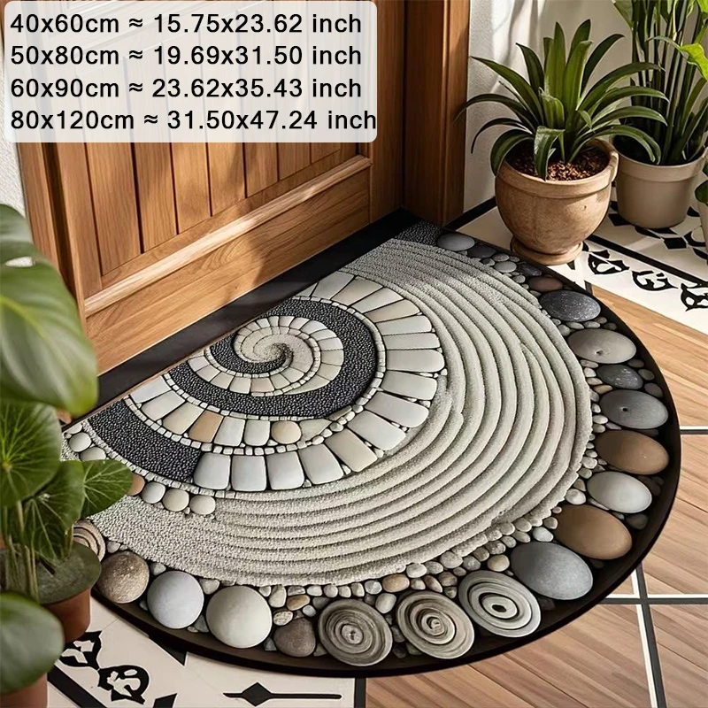 

1PC Thick Retro Pattern Welcome Mat - Doormat with Silicone Backing Suitable for Entryway, Bedroom/ Living Room/Kitchen카페트 거실 대형