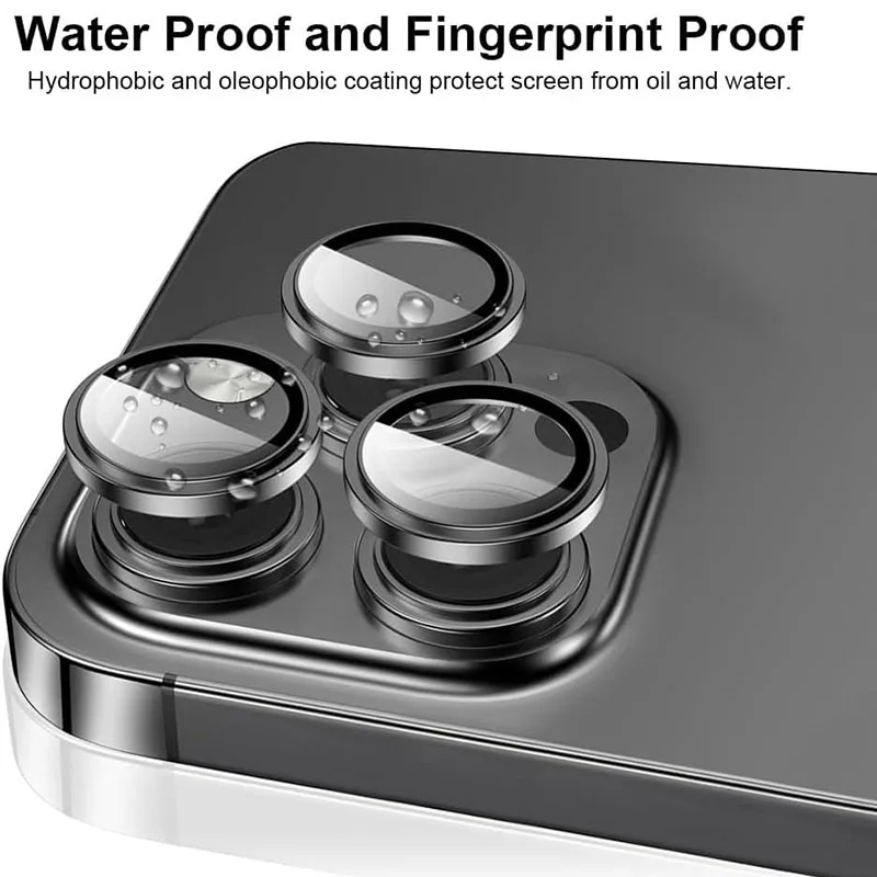 Aluminium Alloy Tempered Glass For Apple IPhone 16 17 Pro Max Lens Film Cover Protection Camera Lens Protector For IPhone 16 Pro