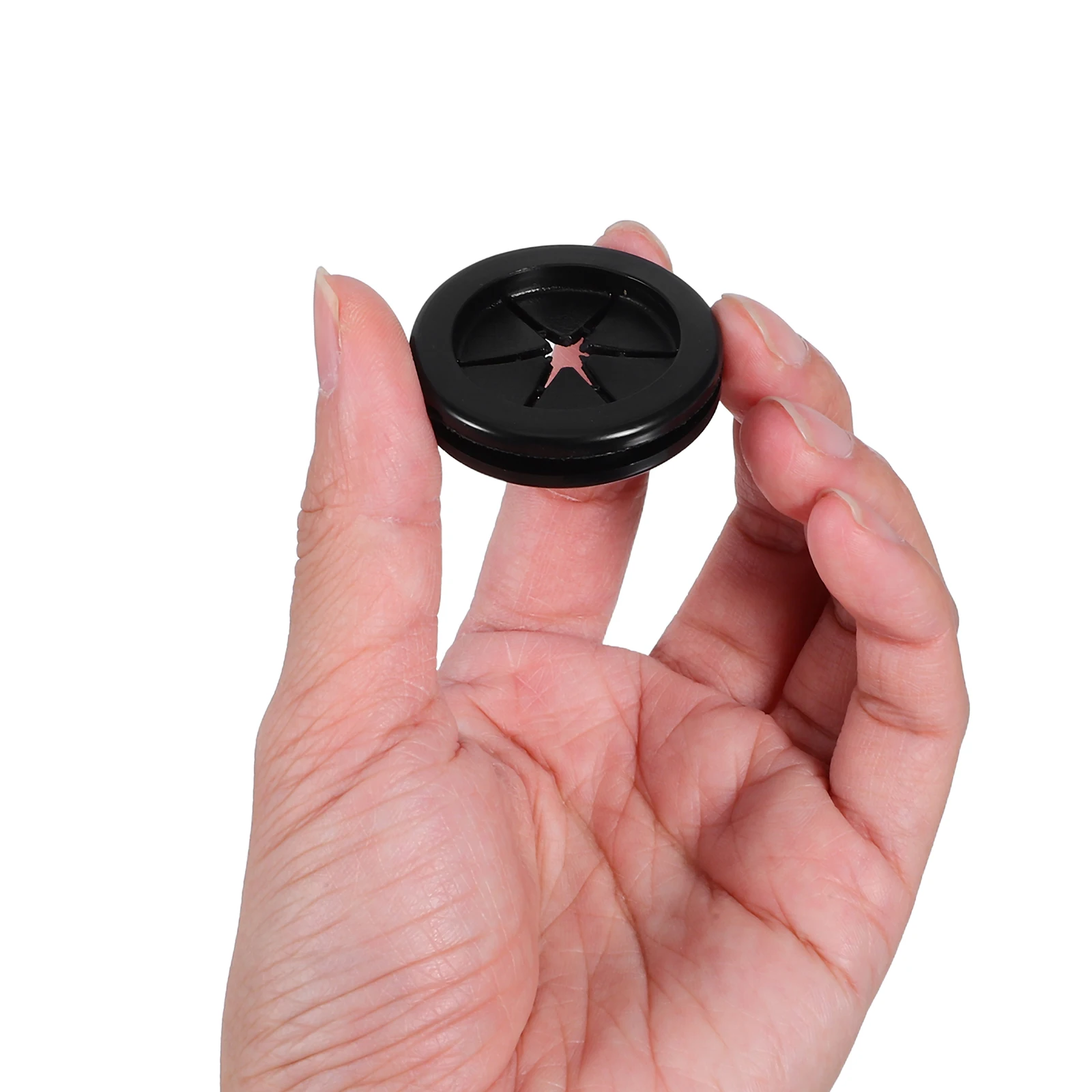 

20pcs Cable Cord Grommet Black Dual Sided Round Hole Plug For Wire Protection Electrical Appliance Tubing Grommets Cord