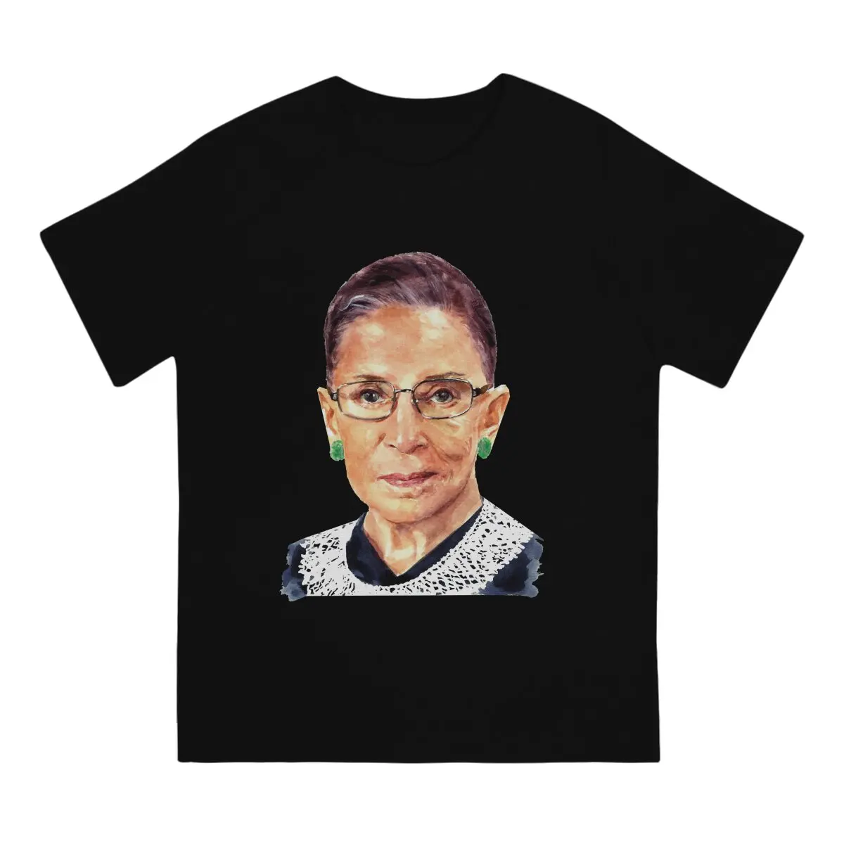 Awesome Kindly  T-Shirt Men Round Neck Pure Cotton T Shirts Ruth Bader Ginsburg  American Jurist Second Female Justice Tee