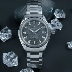 Cronos GS New 39mm Texture Luxury Men Business Dress Watches SW200 Automatic Mechanical Waterproof 100m  Female End Links L6037M